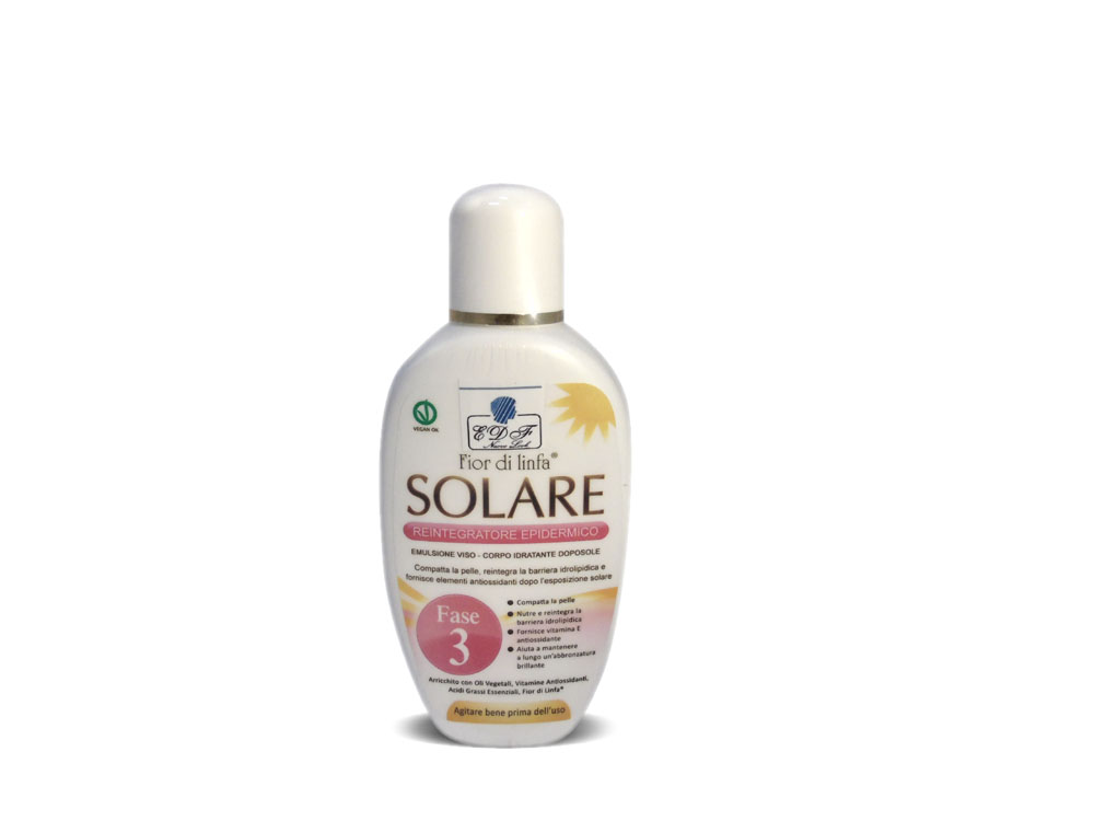 SOLARE IDRATANTE DOPOSOLE VISO E CORPO EMULSIONE CON COMPONENTI NATURALI FASE TRE - ML 200